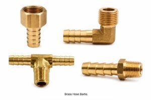 Brass hose barbs, NPT hose barbs, Male hose barbs, 90 degree Hose barb elbows