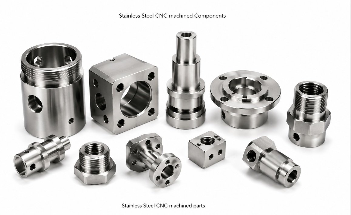 Stainless Steel CNC machined parts, Stainless Steel CNC machined components