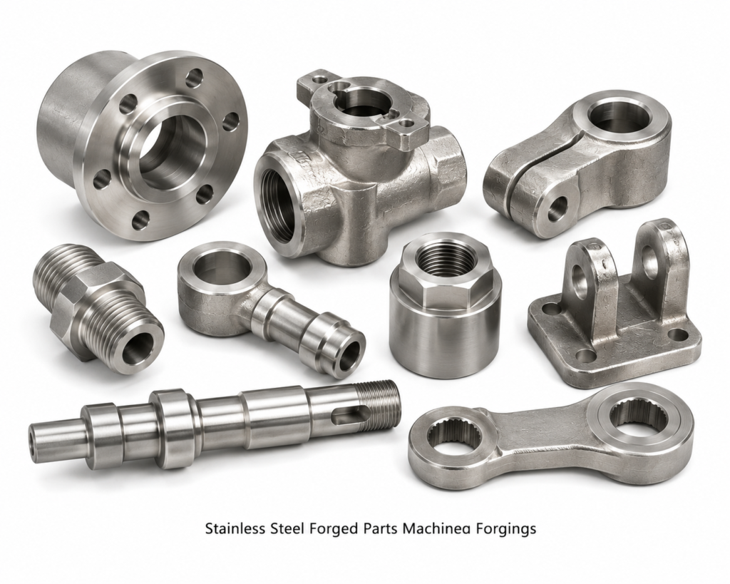 Stainless Steel Forged Parts, Stainless Steel Machined Forgings - Stainless Steel Fittings India