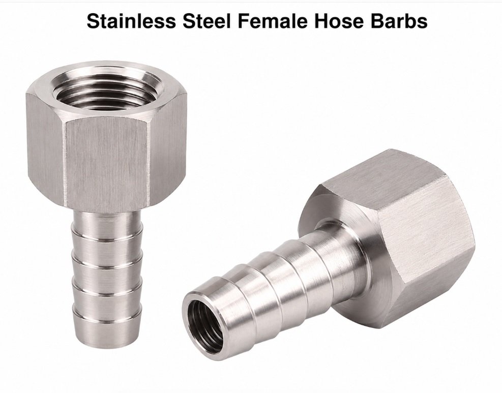 Stainless steel Hose barbs Female threaded, SS 304 316 Hose barbs