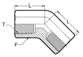 Stainless Steel 45* elbows