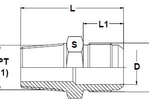 Stainless Steel 37 Degree Flare Male Connectors