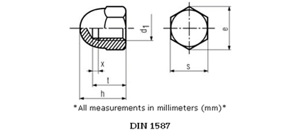 stainless-steel-dome-cap-acorn-nuts-din-1587