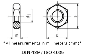 stainless-steel-hexagonal-thin-nuts-din-439