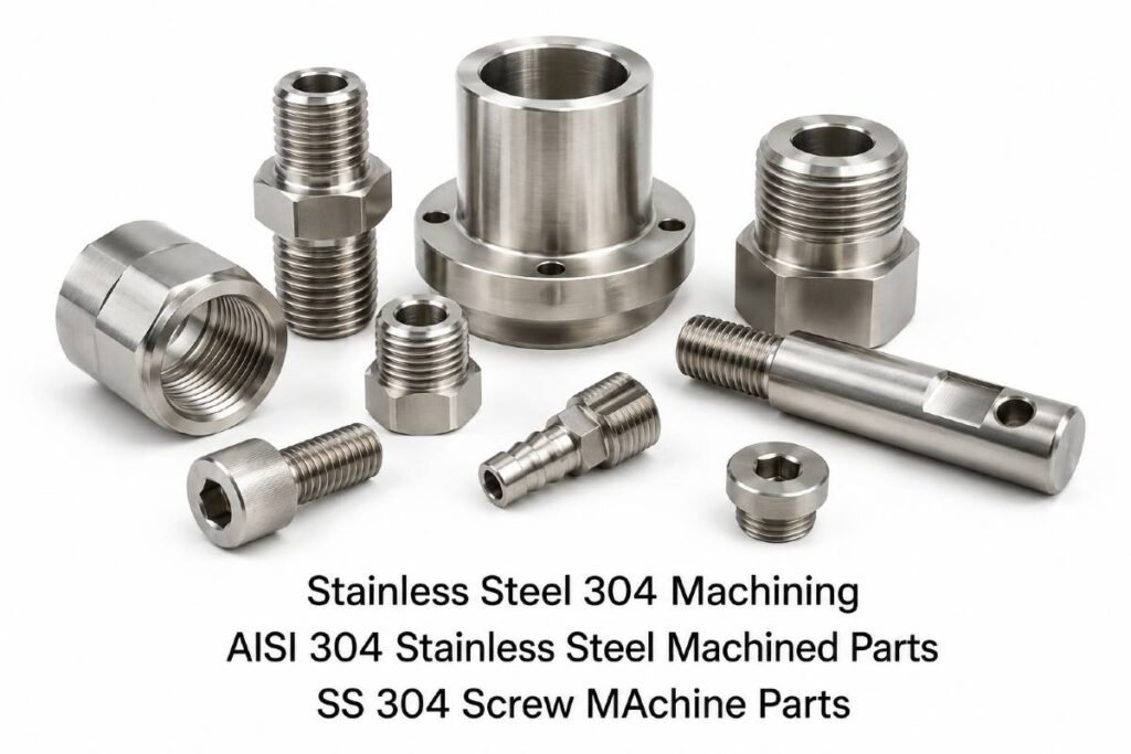 Stainless Steel 304 parts, CNC machined 304 parts, AISI 304 Screw Machine parts