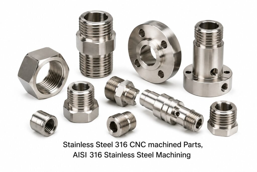 Stainless Steel 316 CNC machined Parts, AISI 316 Stainless Steel Machining