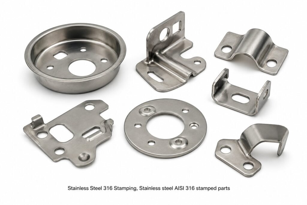 Stainless Steel 316 Stamping, Stainless steel AISI 316 stamped parts