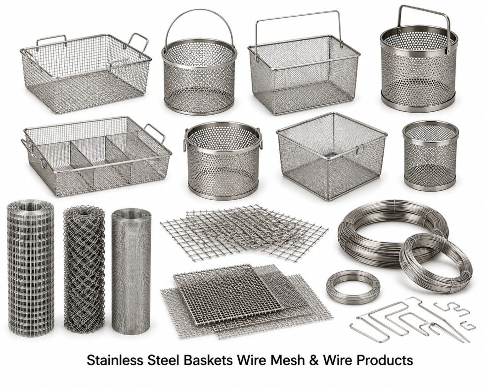 Stainless Steel Baskets Wire Mesh & Wire Products Stainless Steel Baskets Wire Mesh & Wire Products