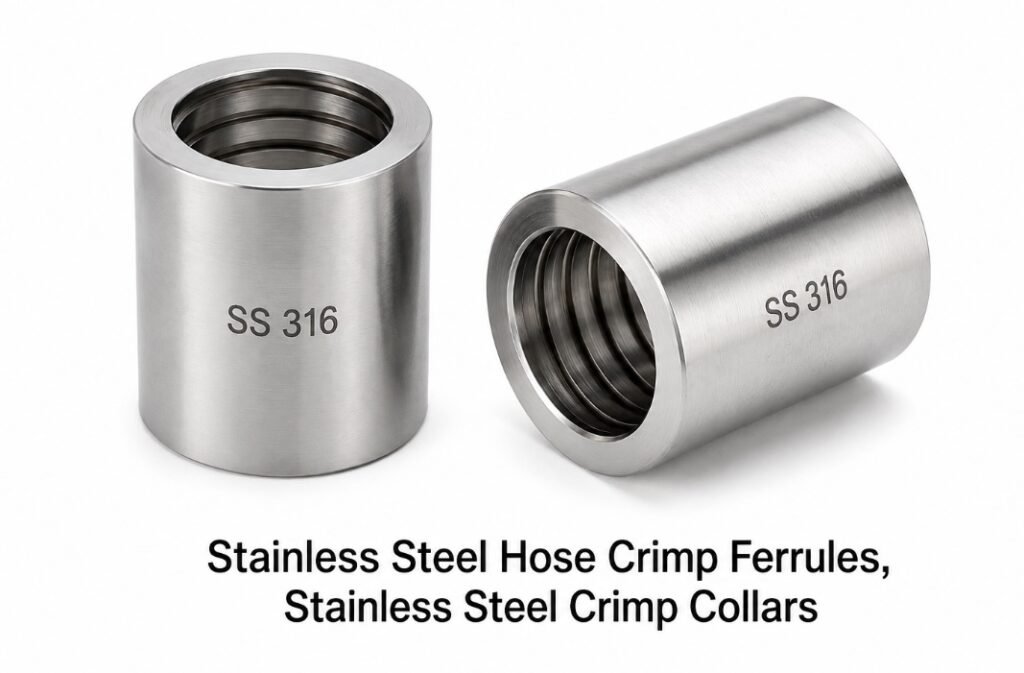 Stainless Steel Hose Crimp Ferrules, Stainless Steel Crimp Collars