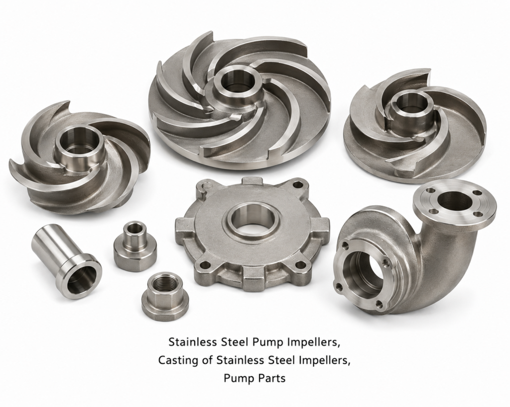 Stainless Steel Pump Impellers, Casting of Stainless Steel Impellers, Pump Parts