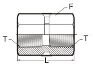 Stainless Steel Couplings Hex Hexagonal Couplings