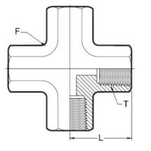 Stainless Steel Female Crosses BSP NPT NPSM BSP Crosses