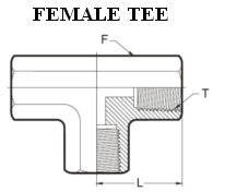 Stainless Steel Female TEE
