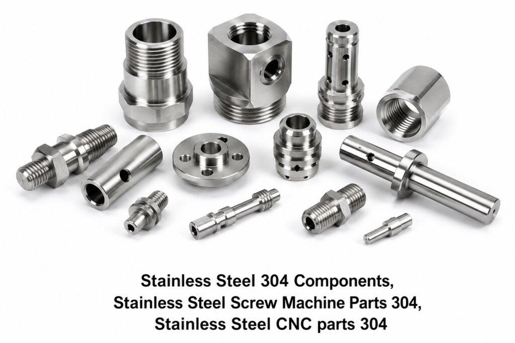 Stainless Steel 304 Components, Stainless Steel Screw Machine Parts 304, Stainless Steel CNC parts 304