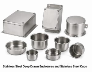 Stainless Steel Deep Drawn Enclosures and Stainless Steel Cups