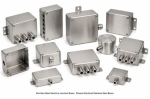 Stainless Steel Electrical Junction Boxes , Pressed Electrical Stainless Steel Boxes