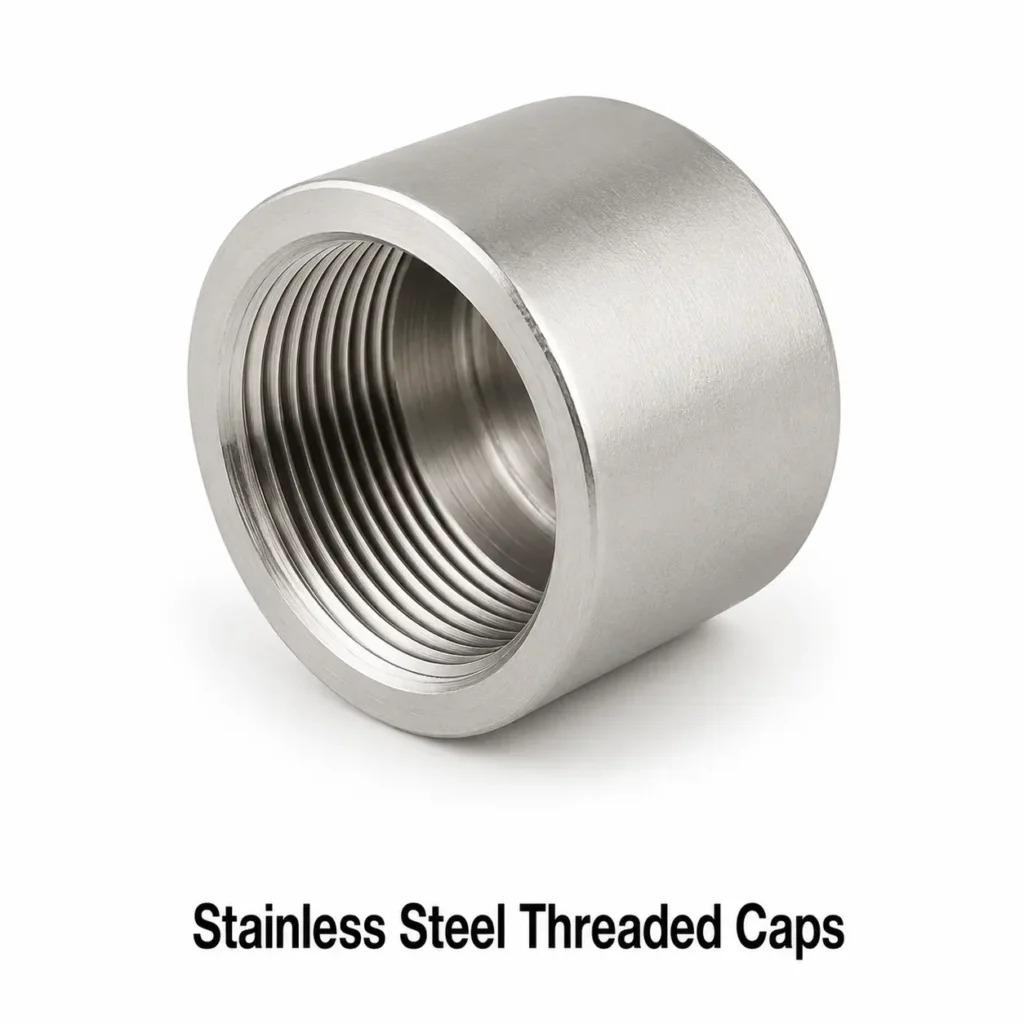 Stainless Steel Threaded Caps