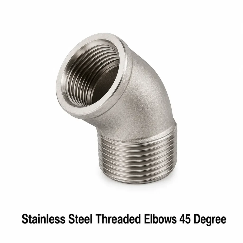 Stainless Steel Threaded Elbows 45 Degree