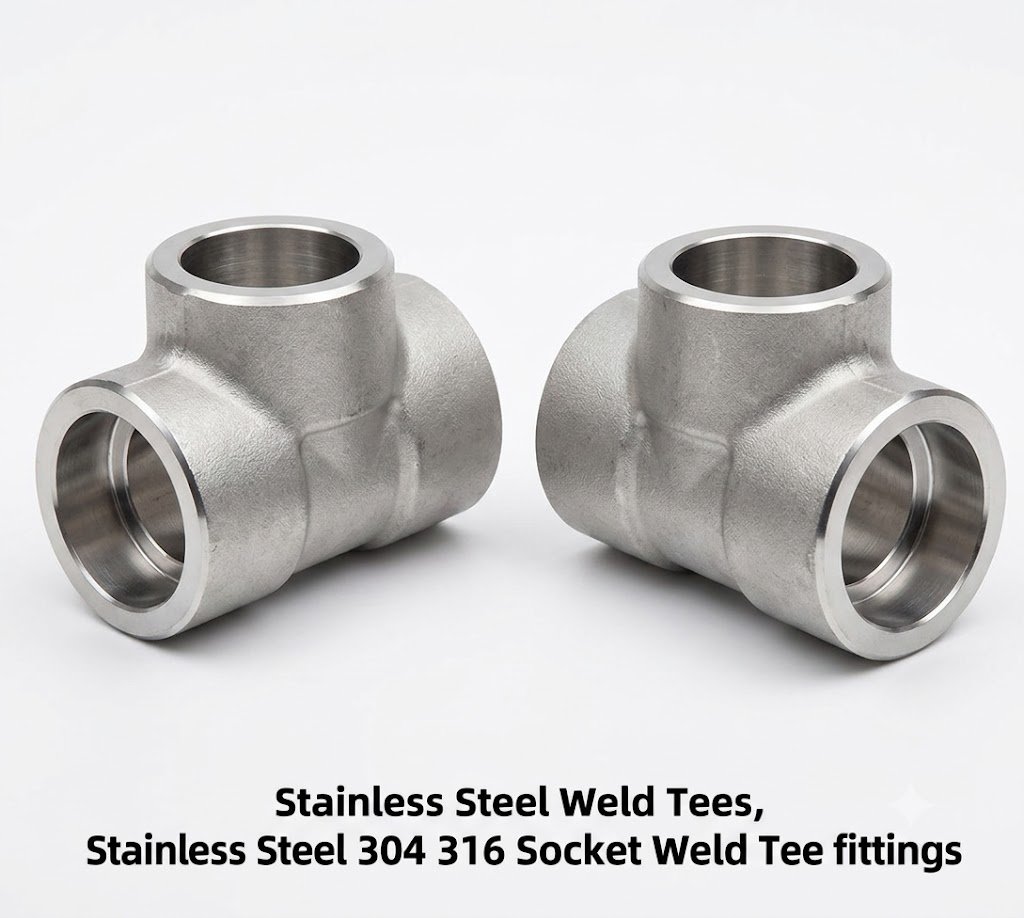 Stainless Steel Weld Tees, Stainless Steel 304 316 Socket Weld Tee fittings